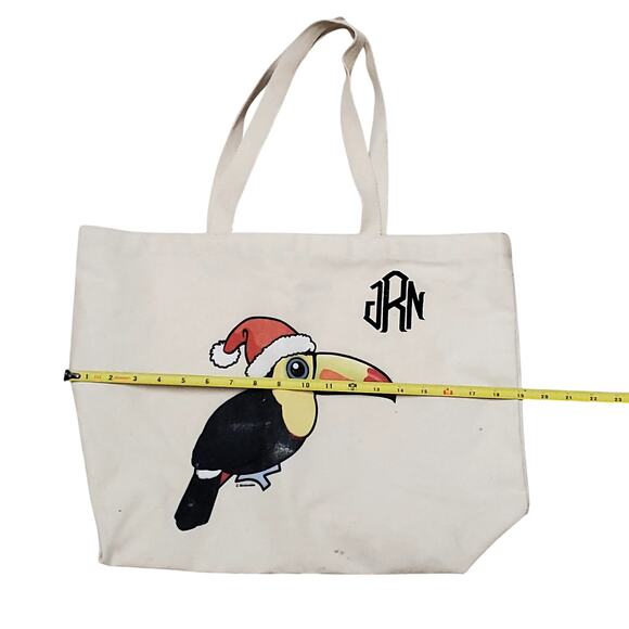 Birdorable JRN Tucan Augusta Sportswear Large Tote Bag 14.5" x 19" - Picture 3 of 14